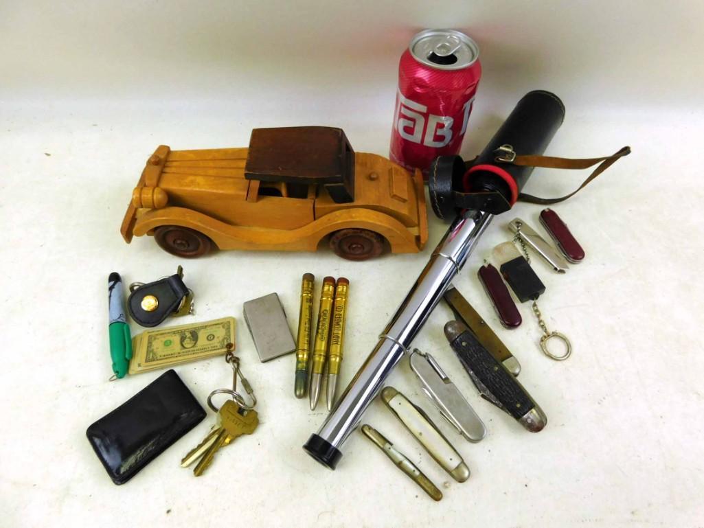 Lot of Smalls incl Pocket Knives and Advertising Bullet (1 of 3)