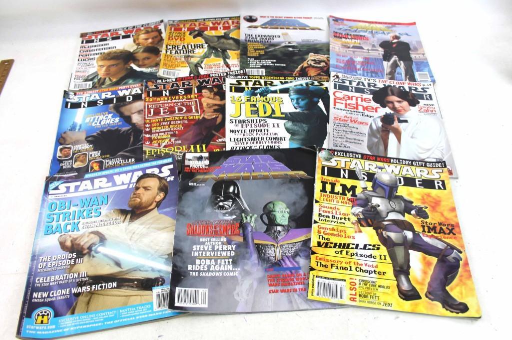11 Star Wars Insider Magazines: Lot of 11 Star Wars Insider Magazines , early 2000's Lot A