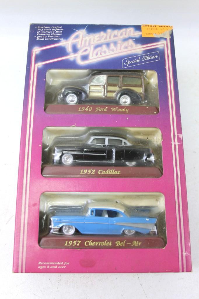 Ertl American Classics Die Cast 1:45 Scale Cars: Ertl American Classics Die Cast 1:45 Scale Cars in original package