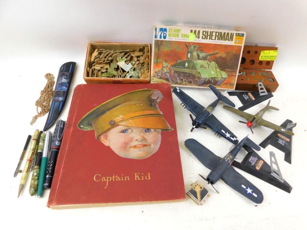 Lot of Vintage Smalls incl Toy Military Airplanes , (1 of 4)