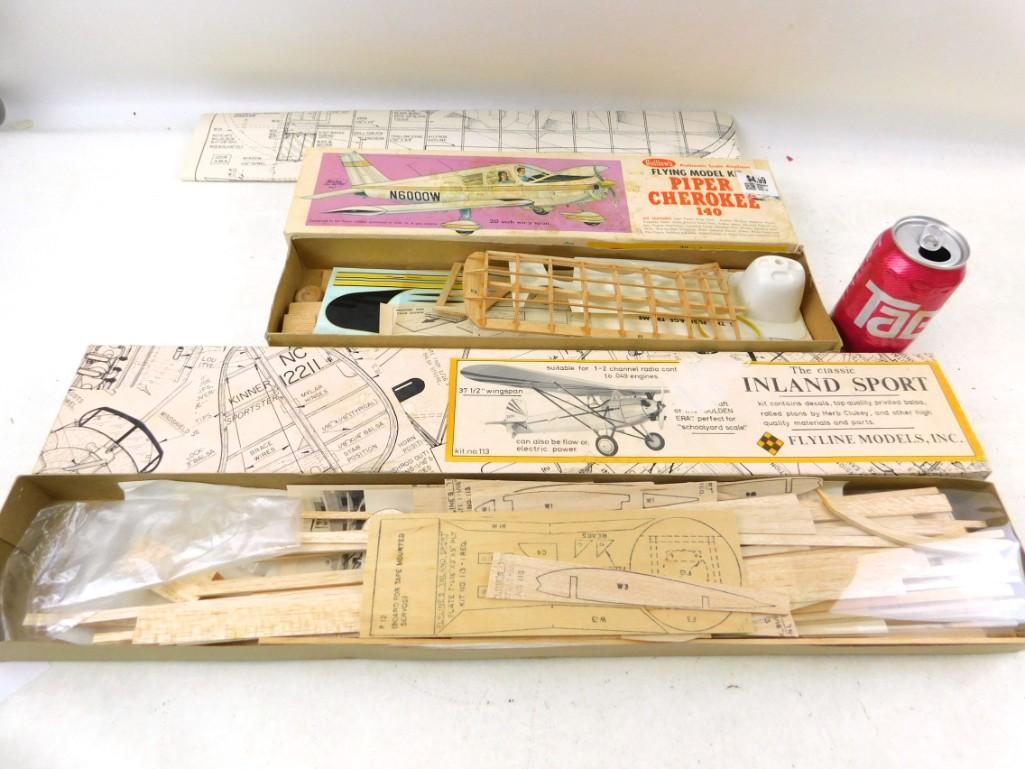 Lot of 2 Model Airplane Kits incl Inland Sport and (1 of 2)