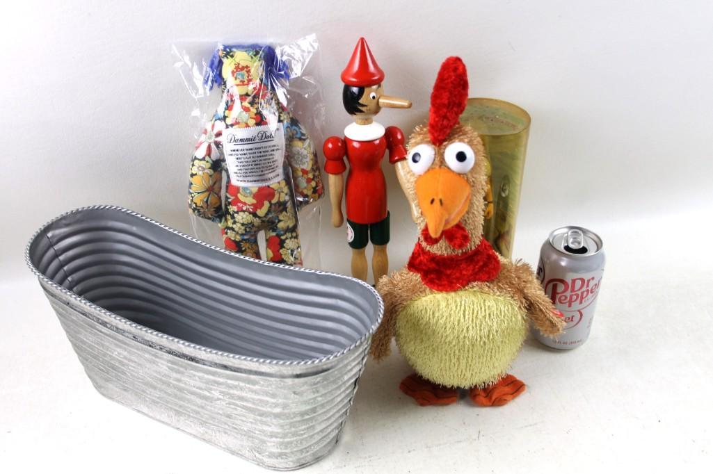 Toy Lot Incl Napoleon Dynamite Talking Doll Plush