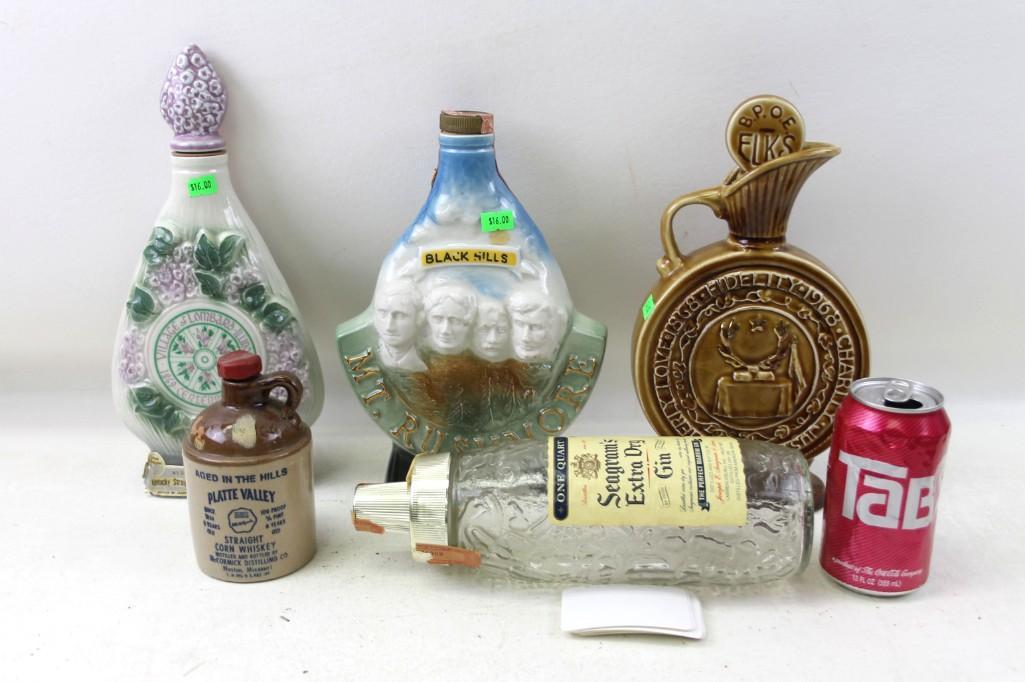 Lot of Empty Liquor Decanters incl Jim Beam (1 of 8)