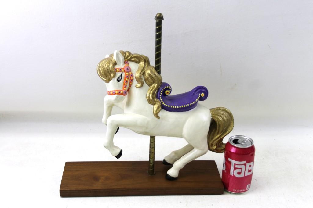 Ed Heintz Wood Art Carousel Horse Figurine (1 of 4)
