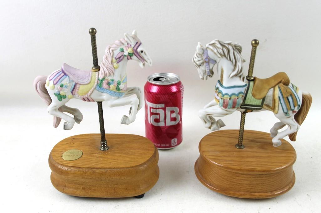 2 Carousel Horse Music Boxes (1 of 3)