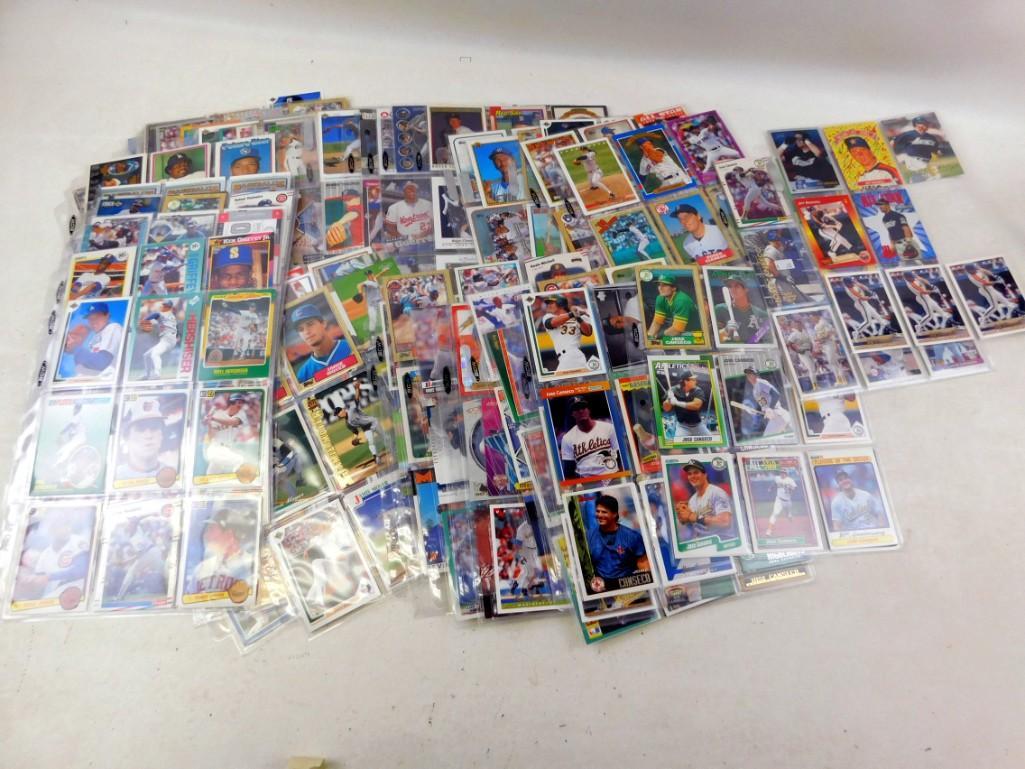 Baseball Cards including mostly Rookies, All Stars,: Baseball Cards including mostly Rookies, All Stars, Hall of Famers, few if any commons, including, Vladimir Guerrero Rookie, Roger Clemens, Robin Ventura, Greg Vaughn, Bernie Williams, Tom Glavin, Jef
