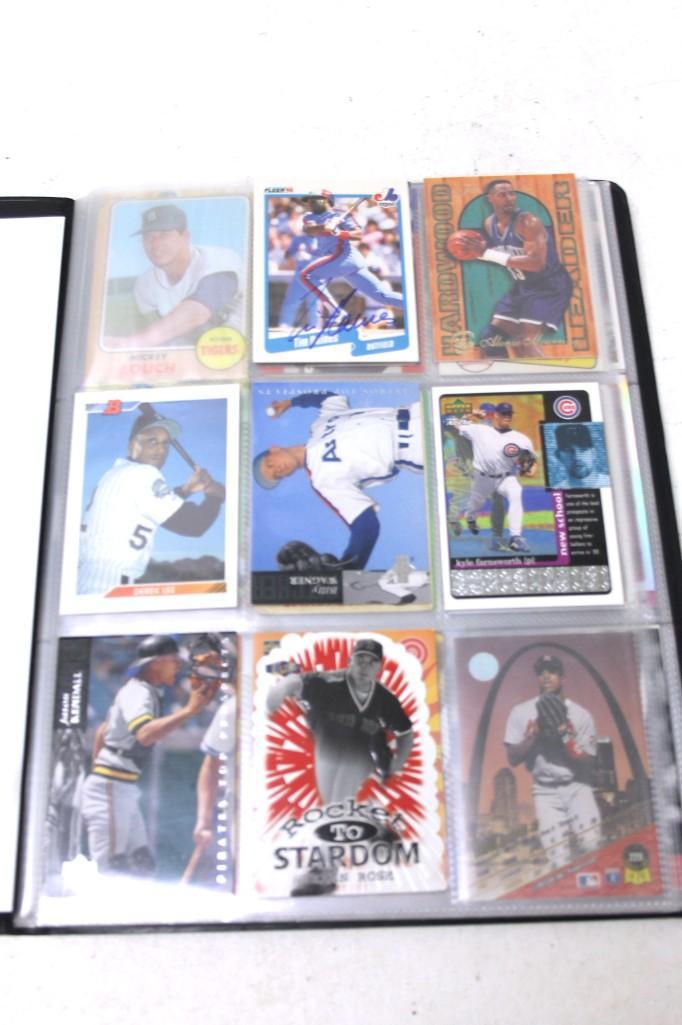 Binder of Baseball Cards incl Dan Sutter , Fergi (1 of 4)