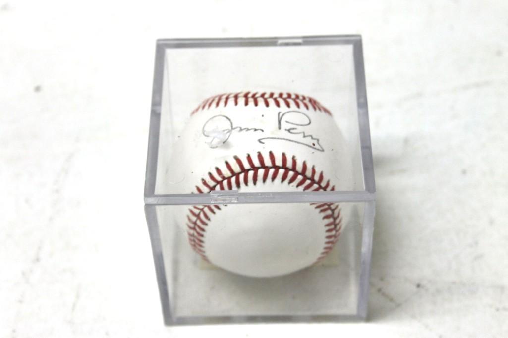 Baseball Signed Jim Perry NO COA (1 of 2)
