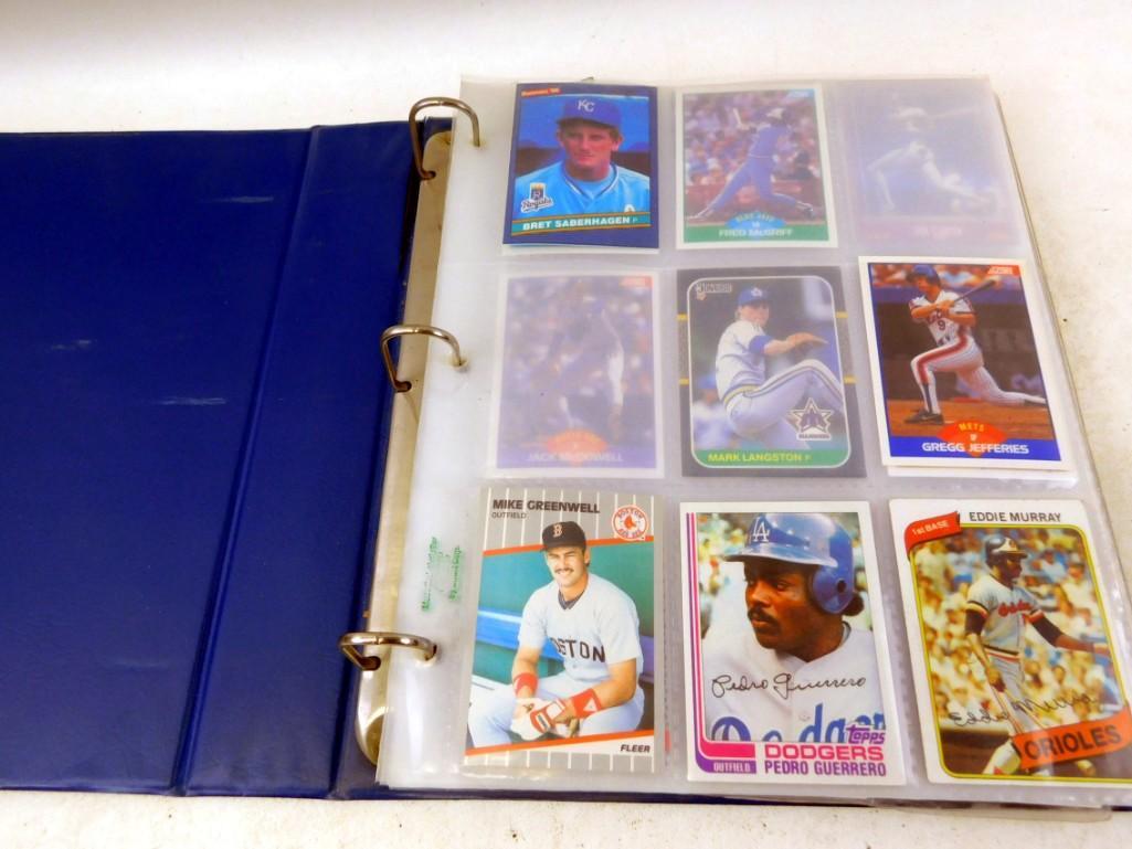 Binder full of mostly baseball and basketball 80's 90's (1 of 12)