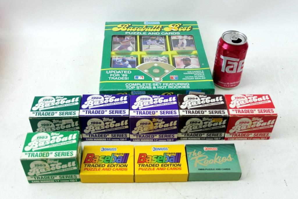 Topps and Donruss Traded Sets from the 1980's and (1 of 4)