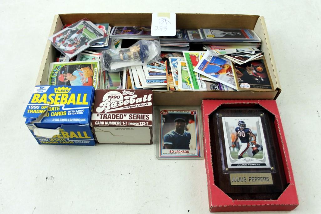 Misc. Box of sports cards, etc. including Bo Jackson, (1 of 5)