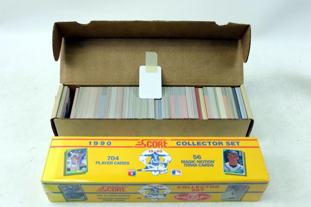 Sealed Score 1990 Baseball Card Set and 1988 Minor (1 of 3)