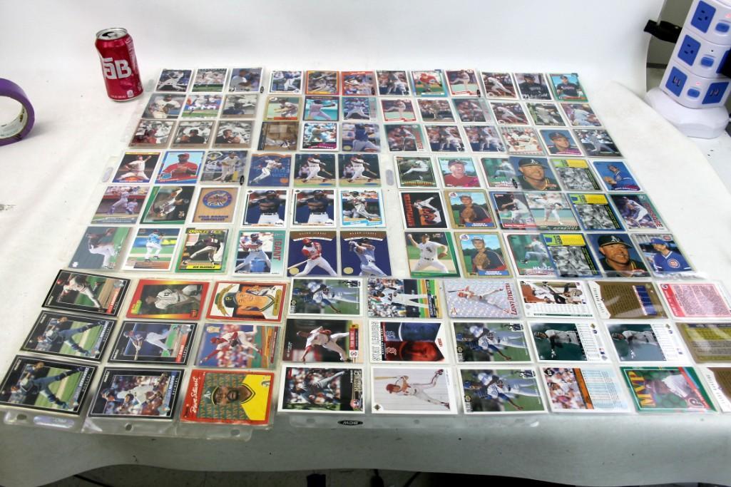 Sleeves full of Baseball Cards including Will Clark (1 of 3)