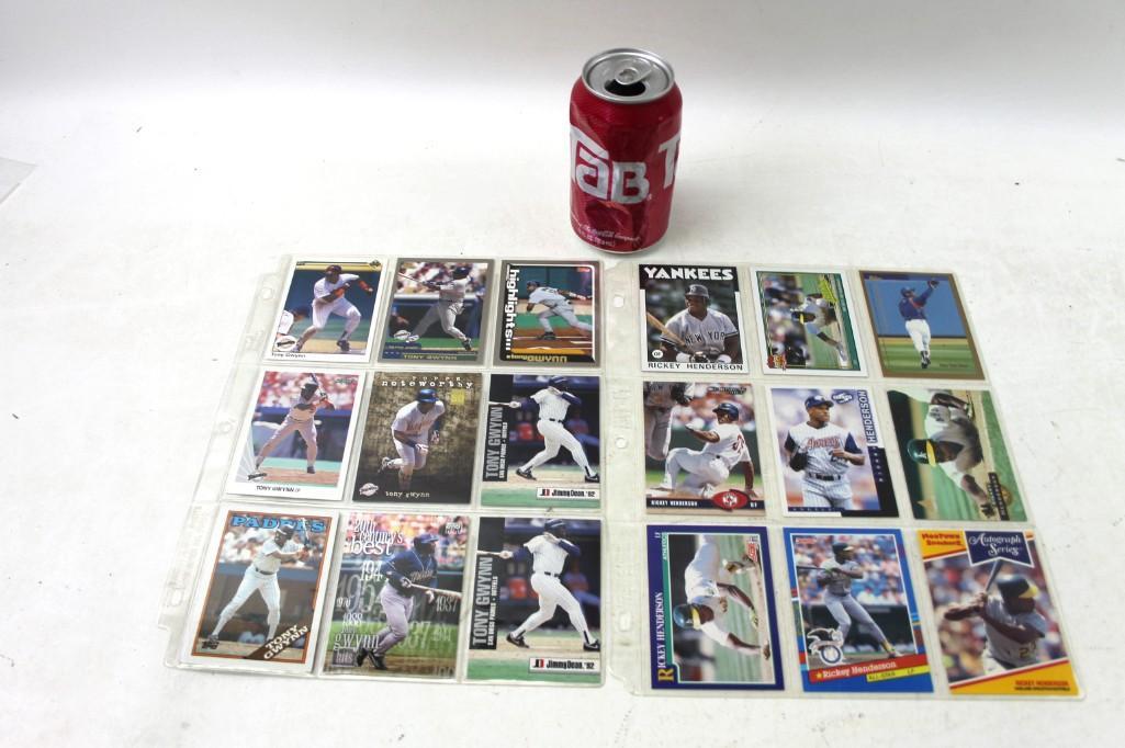 Lot of 18 Baseball Cards incl Rickey Henderson and Tony (1 of 4)