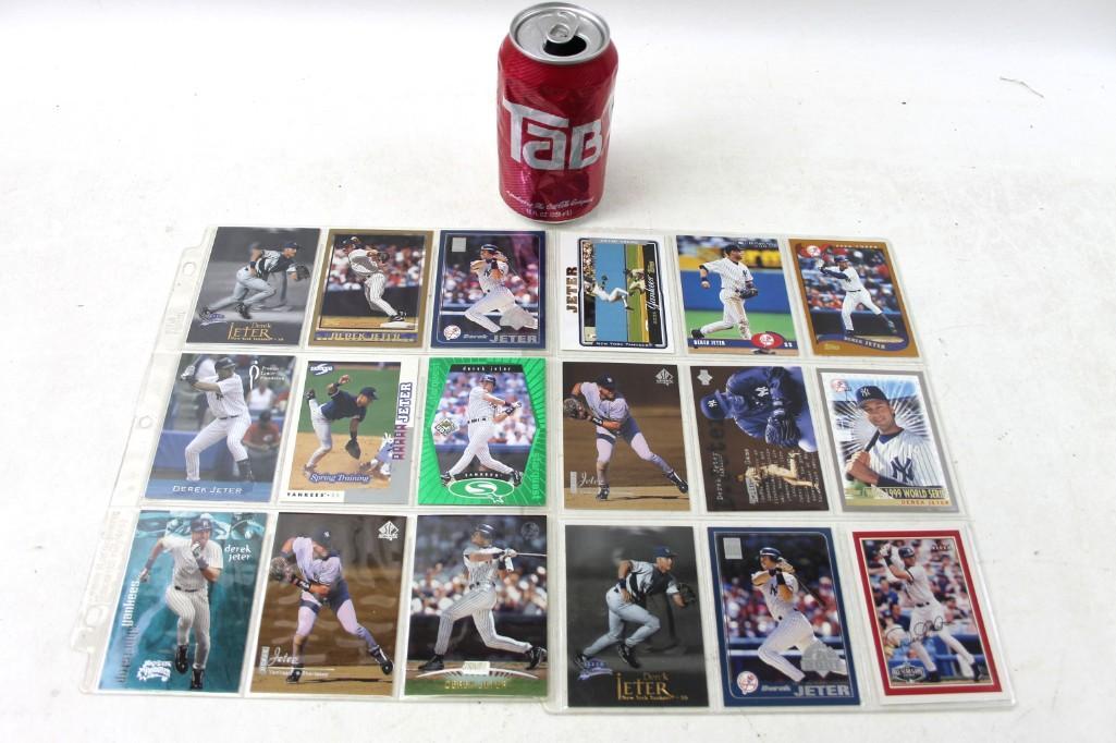 Lot of 18 Derek Jeter Baseball Cards (1 of 4)