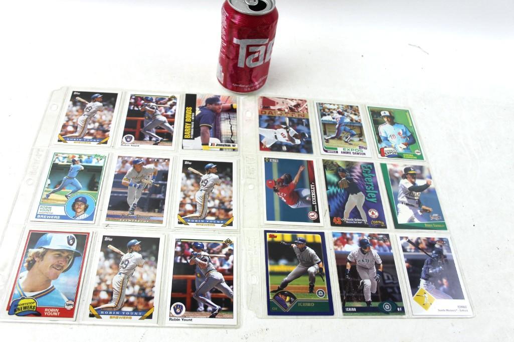 Lot of 18 Baseball Cards incl Barry Bonds , Robin Yount (1 of 4)