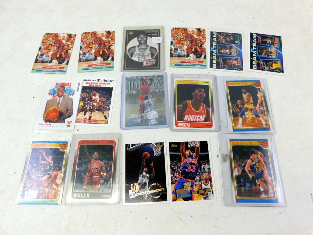 Lot of Basketball Cards - Akeem Olajuwon, Isiah Thomas, (1 of 6)