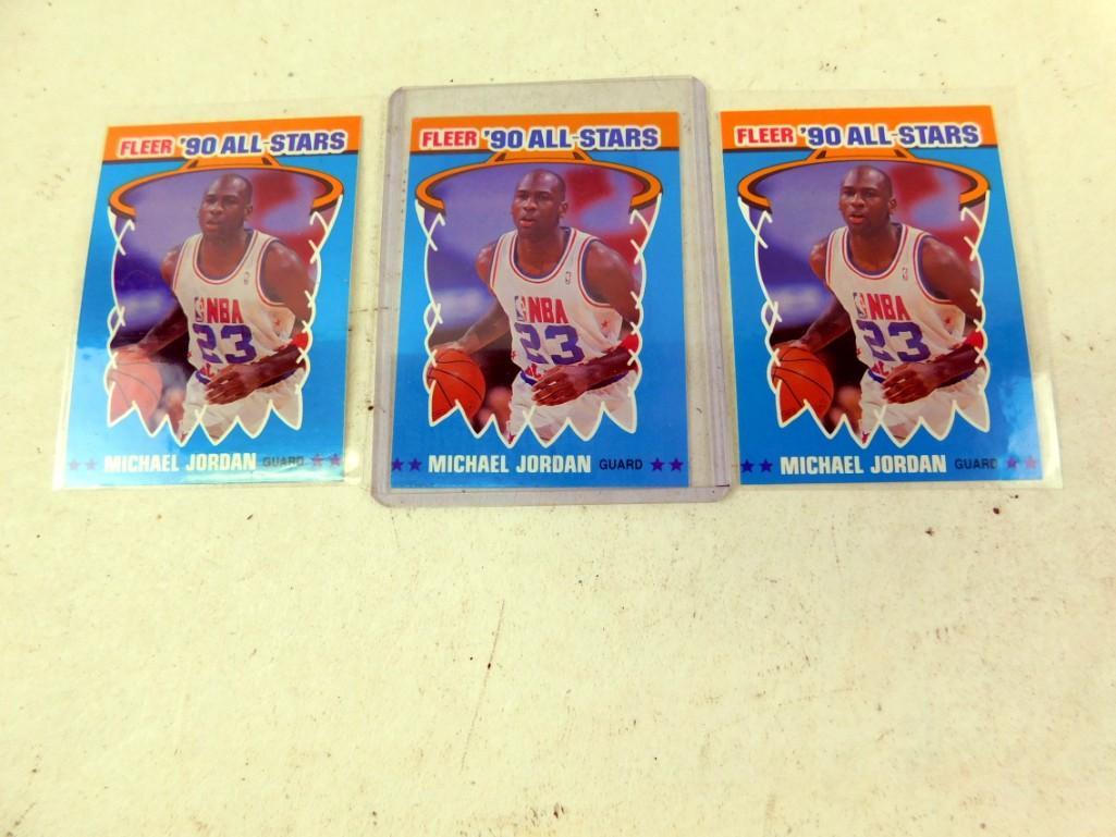 Lot of 3 Michael Jordan Fleer 1990 All Stars Michael (1 of 2)