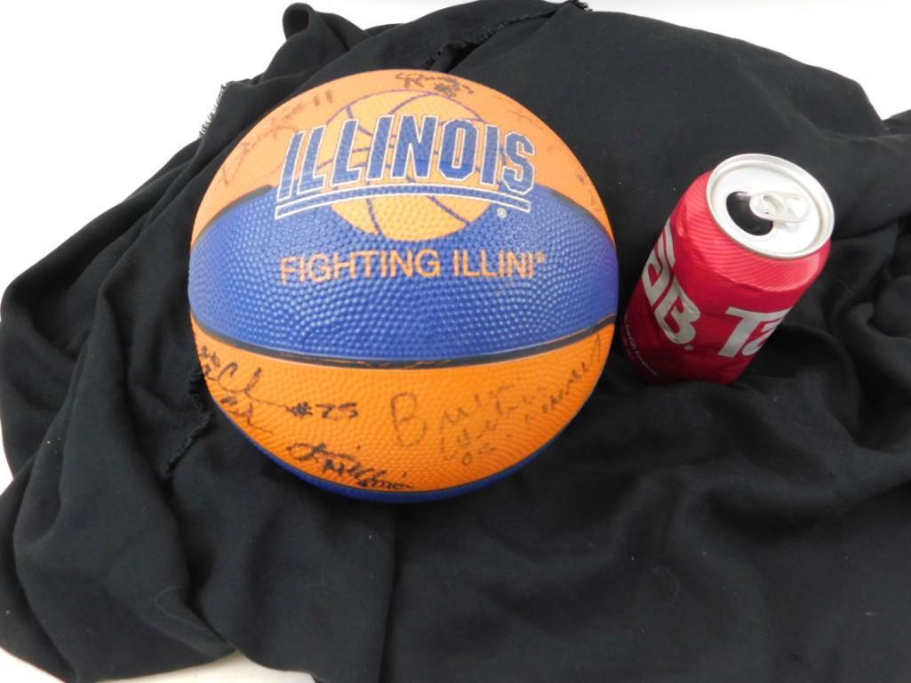Illinois Fighting Illini Mini Basketball Signed NO COA (1 of 3)