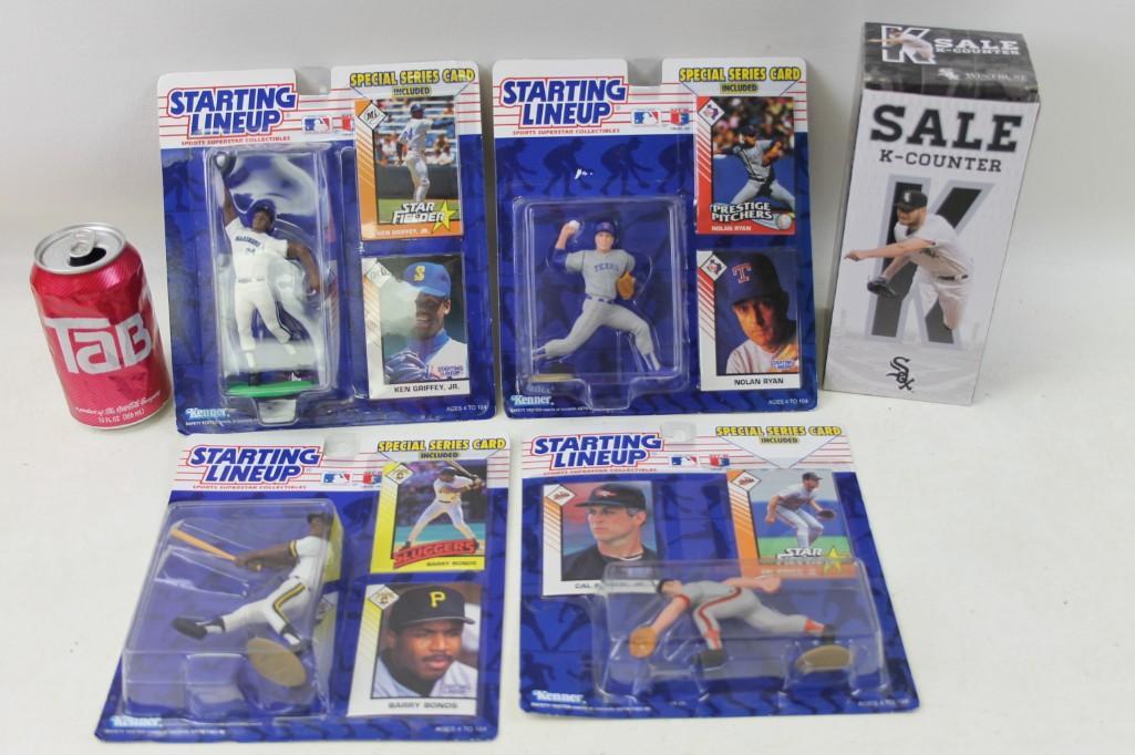 Lot of Starting Lineup Figurines Nolan Ryan, Barry (1 of 5)