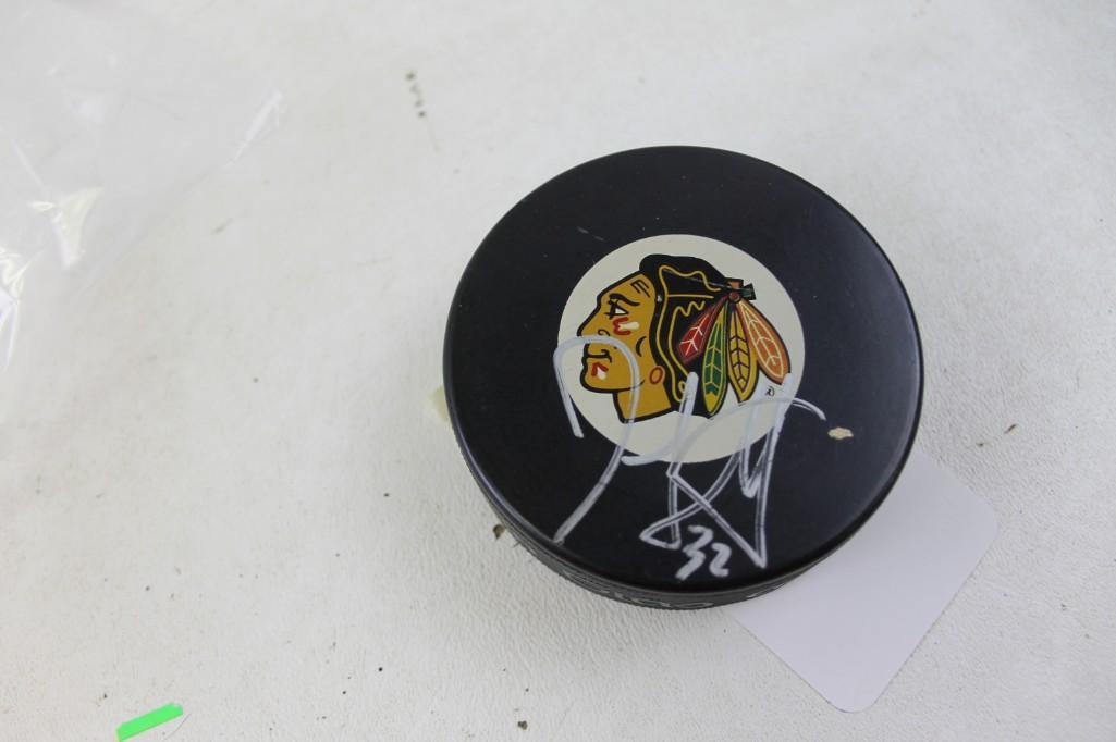 John Scott Autographed Hockey Puck - no COA: John Scott Autographed Hockey Puck #32 - no COA