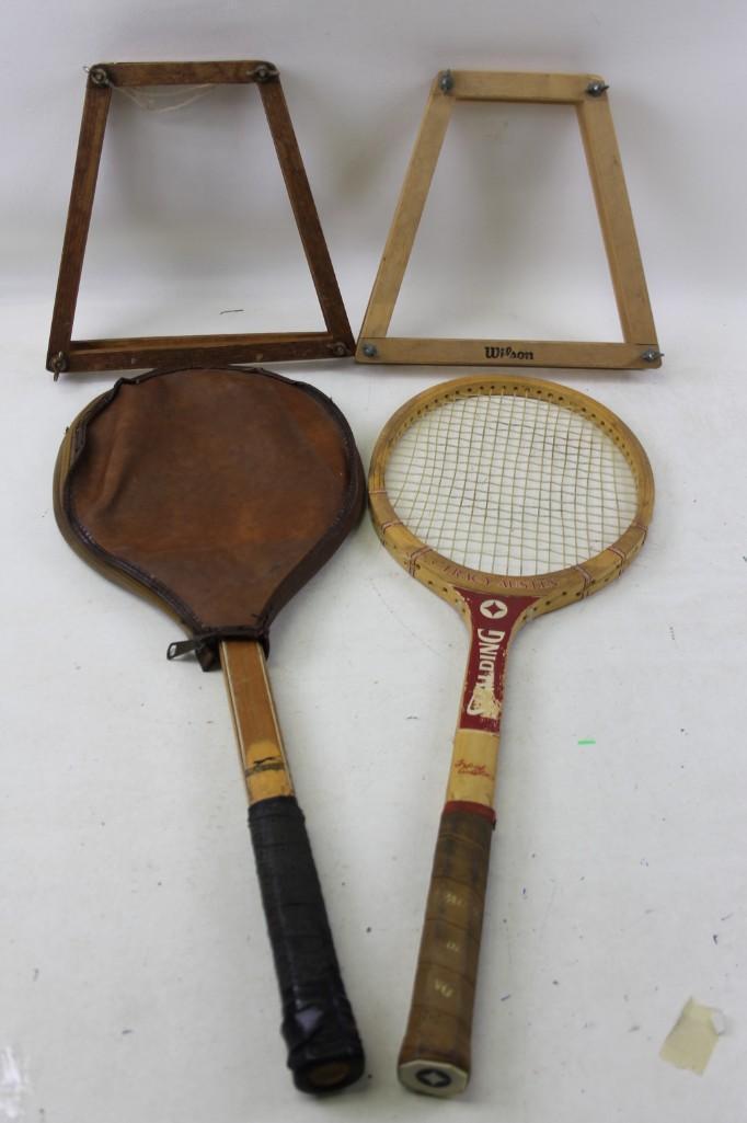 Set of 2 Vintage Tennis Rackets (1 of 4)