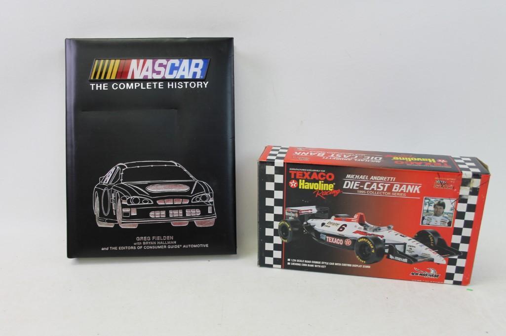 Nascar Lot - Michael Andretti Di-Cast Bank, and the (1 of 9)
