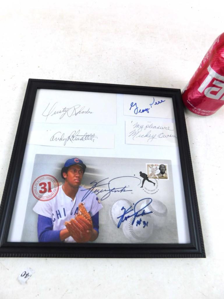 Framed Autographs - Fergie Jenkins, George Kell, Dusty (1 of 4)