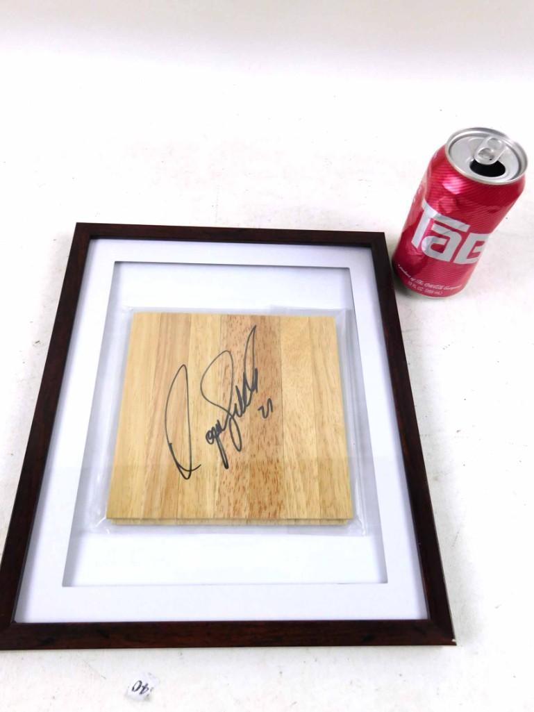 Signed Floor Piece Dominique Wilkins NBA HOF (1 of 2)