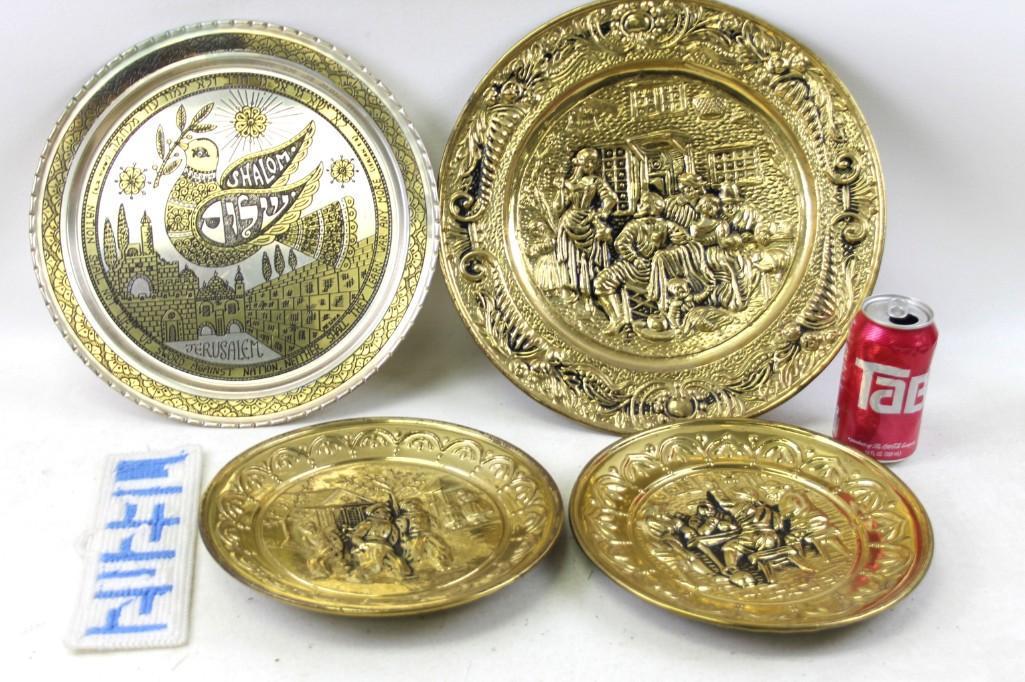 Lot of Decorative Metal Plates (1 of 5)