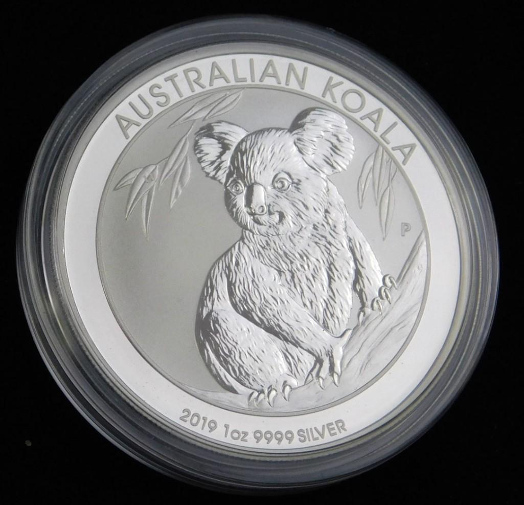 2019 BU Australian Koala Dollar 1 oz Silver Round (1 of 2)