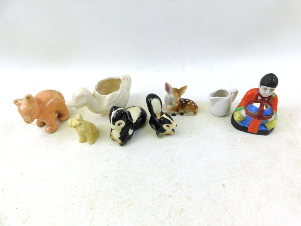 Lot of Vintage Ceramic Figurines incl Animals (1 of 3)
