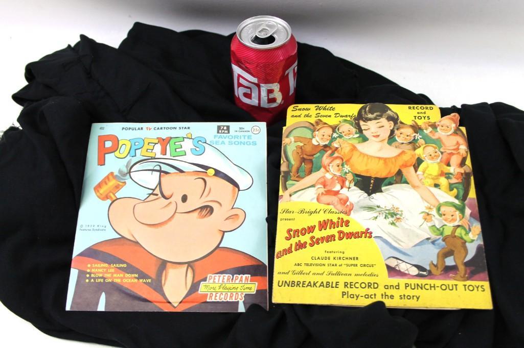 2 Children's Records 78 RPM incl Popeye and Snow White (1 of 4)