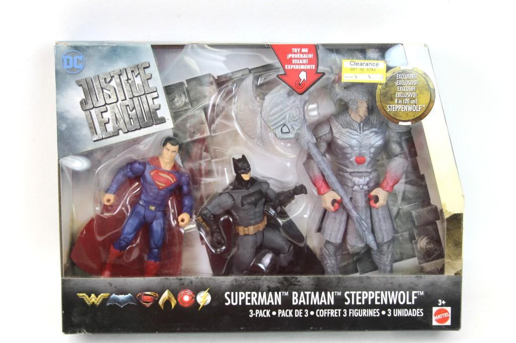 3 Pack DC Justice League Action Figures New in Package (1 of 5)