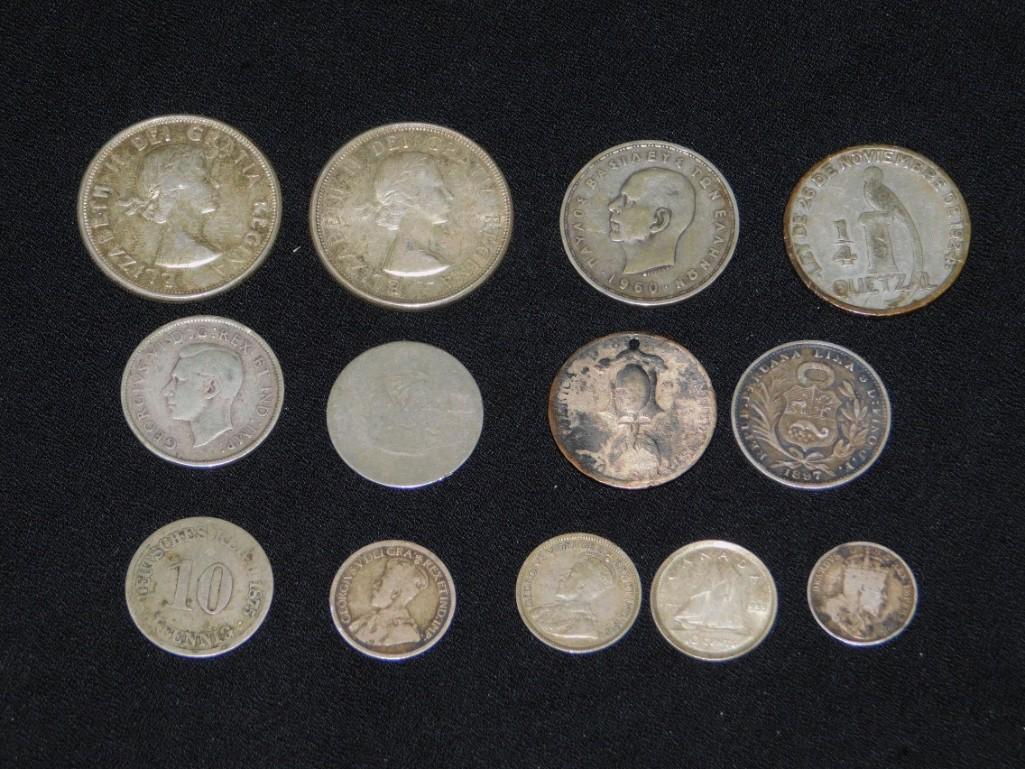 Lot of World Coins containing Silver (1 of 2)