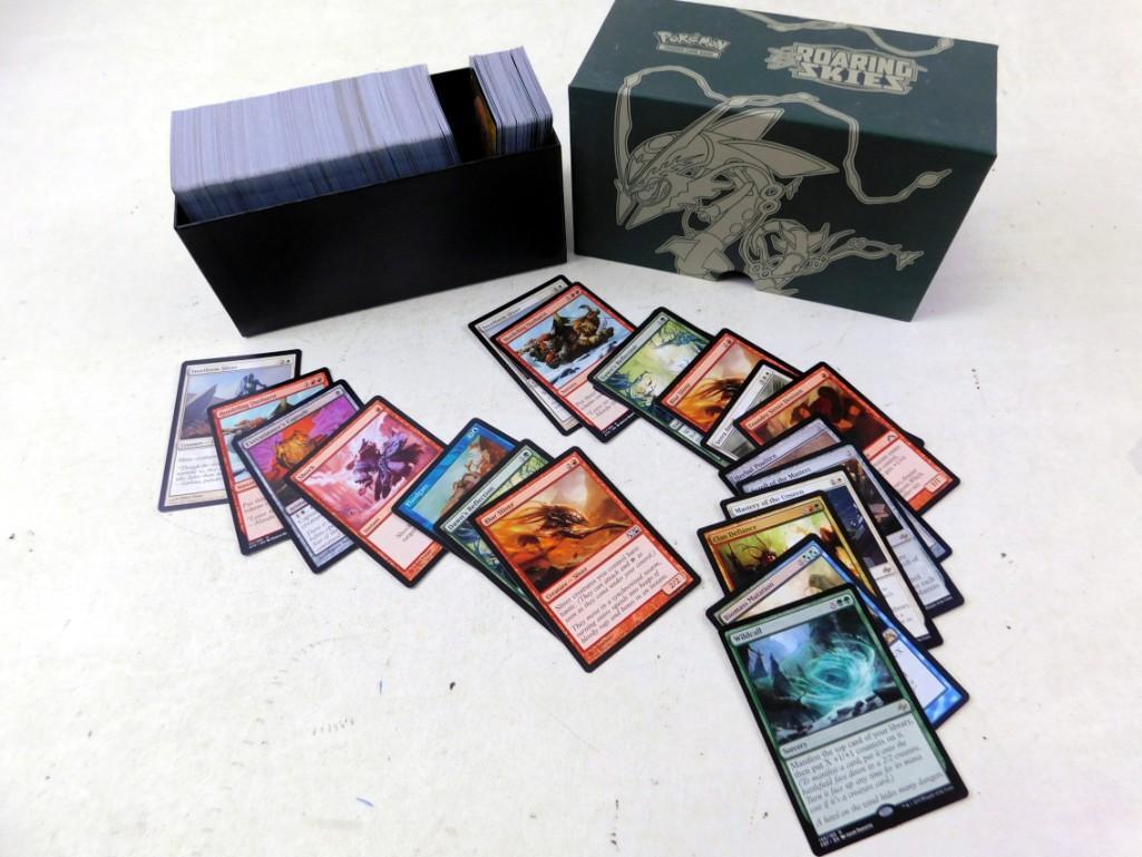 Box of Approximately 500 Magic the Gathering Cards: Box of Approximately 500 Magic the Gathering Cards - First picture of the spread is what the consignor wanted us to show. The last spread is from a random pull