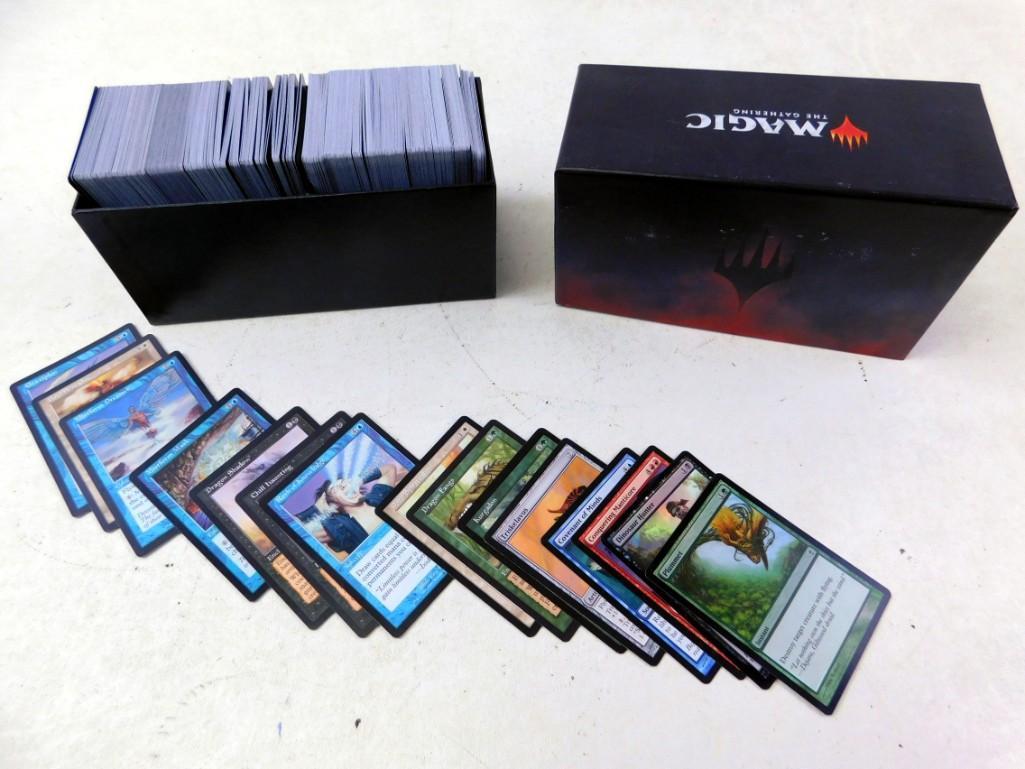 Box of Approximately 500 Magic the Gathering Cards: Box of Approximately 500 Magic the Gathering Cards - First picture of the spread is what the consignor wanted us to show. The last spread is from a random pull