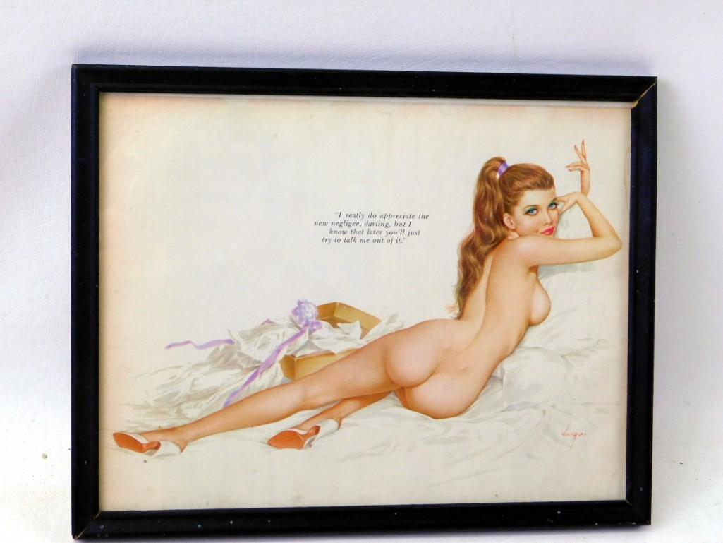 Vintage Framed Alberto Vargas Print (1 of 4)