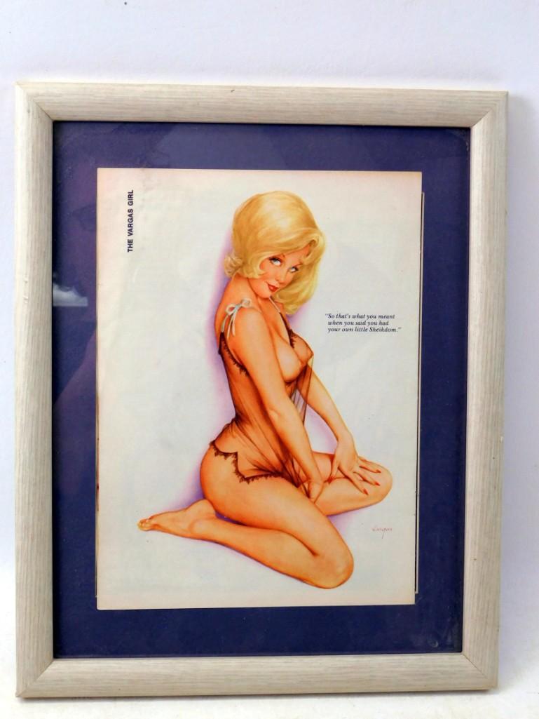 Vintage Framed Alberto Vargas Print (1 of 4)