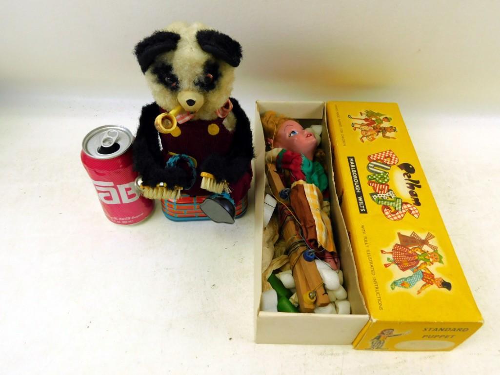 Marlborough Wilts Marionette / Puppet and a bear with a: Marlborough Wilts Marionette / Puppet and a bear with a pipe