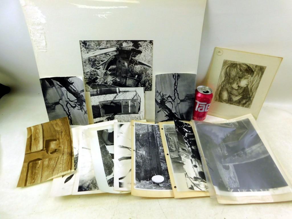 Ephemera Lot - Black & White Photos/postcards, (1 of 2)