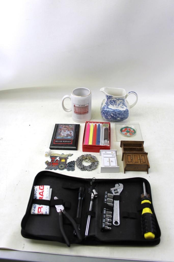 Lot of Misc incl Cal Ripken Mug , Small Tool Set , (1 of 3)