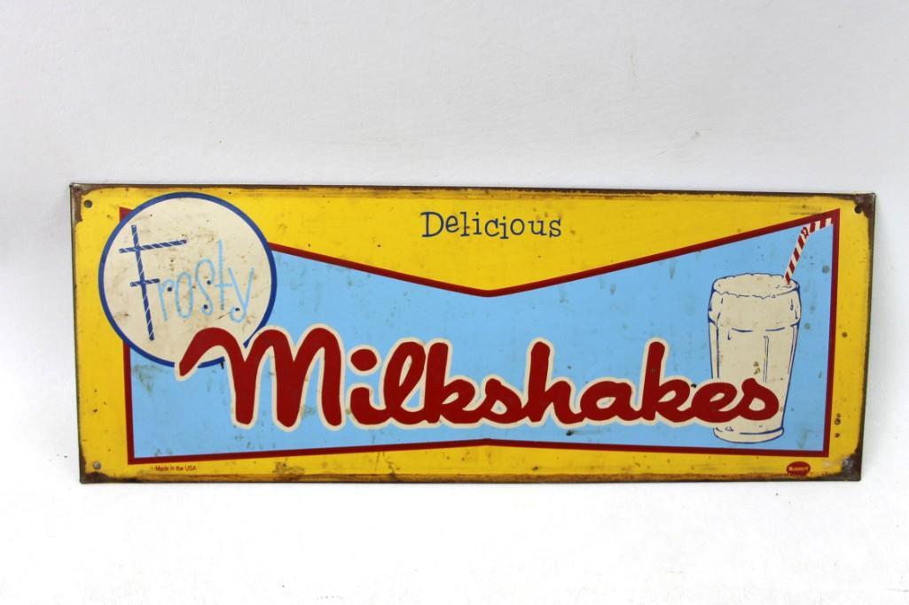 Vintage Mummert Frosty Milkshakes Metal Sign (1 of 3)