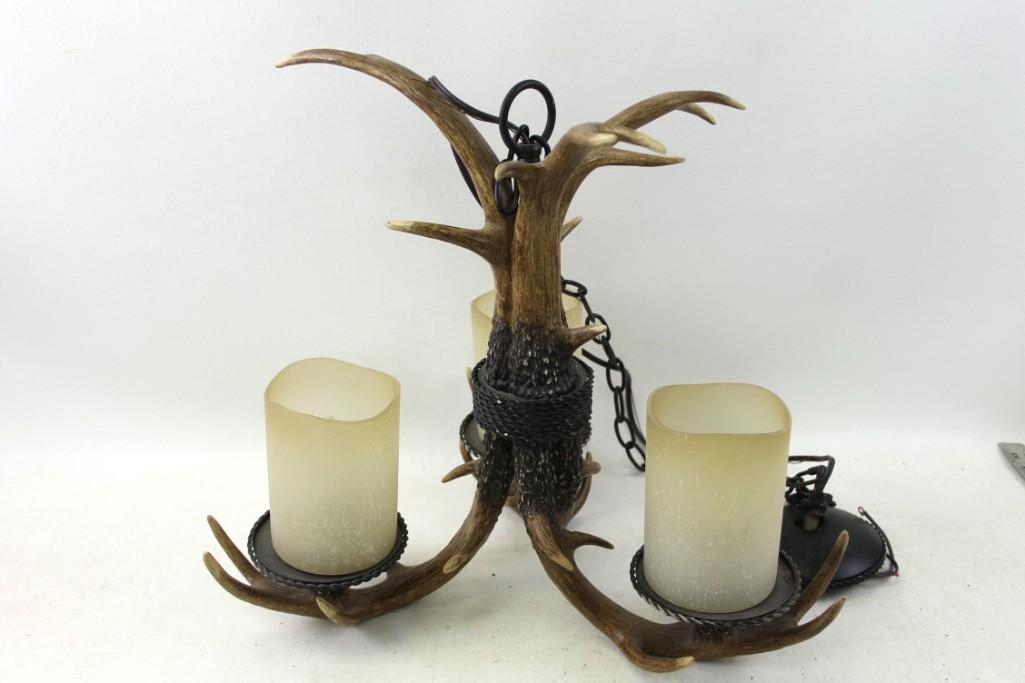 Antler Style Chandelier Hanging Light Fixture (1 of 7)