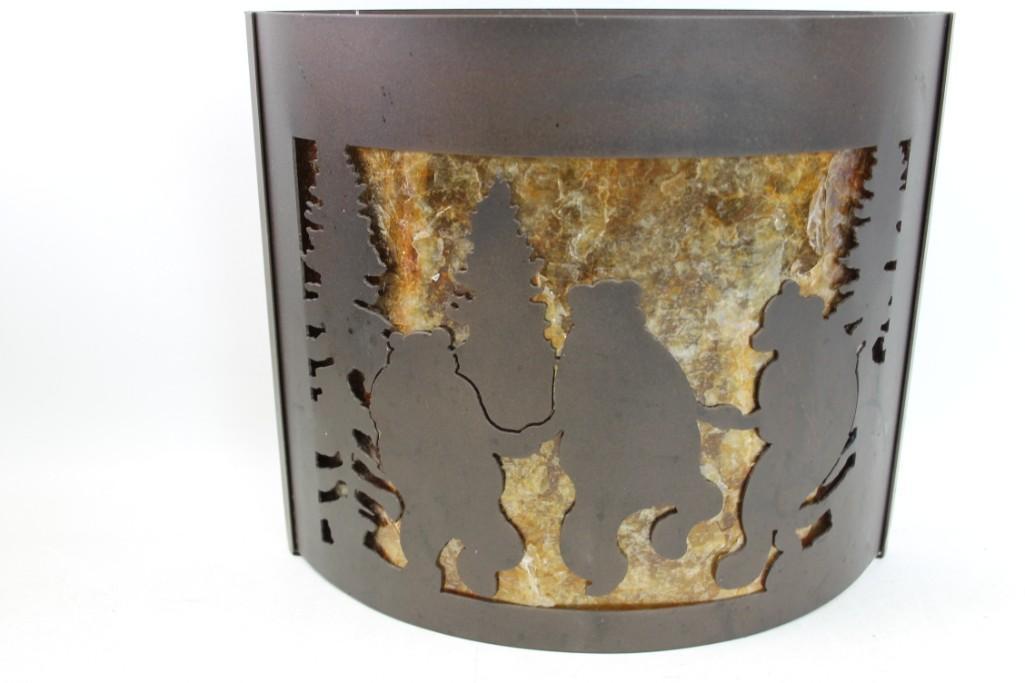 Dancing Bears Design Wall Sconce Light Fixture (1 of 5)
