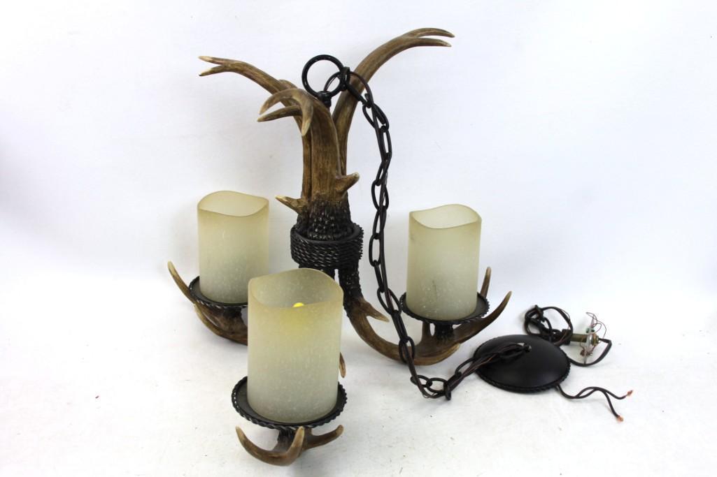Antler Style Chandelier Hanging Light Fixture (1 of 6)