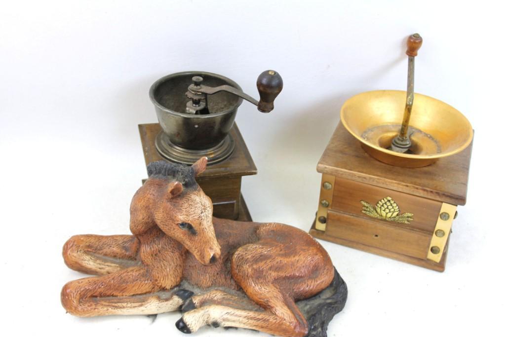 2 Coffee Grinders and a Horse Figurine (1 of 6)