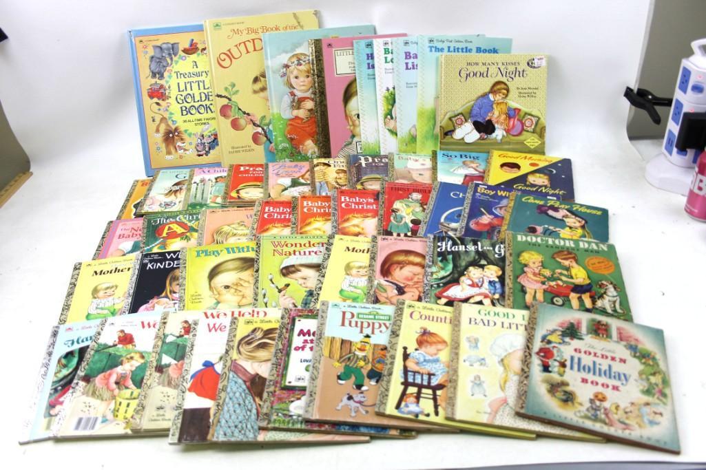Vintage Children's Books incl Little Golden Books and: Approx 47 Vintage Children's Books incl Little Golden Books and Others . Most books are vintage and by Eloise Wilkin . Some duplicates . Lot A