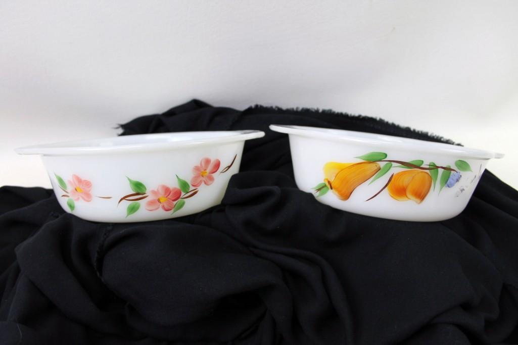 Vintage Fire King Gay Fad Peach Blossom and Fruits (1 of 4)