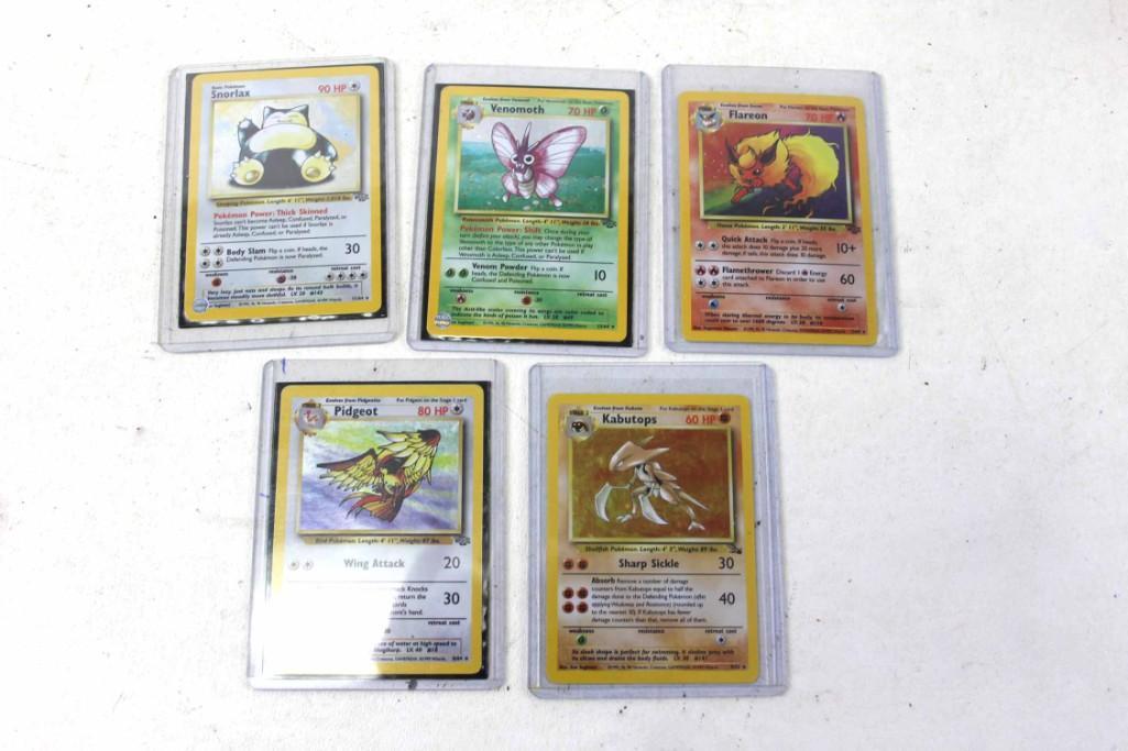 5 Pokemon 1st Generation Holographic Cards (1 of 7)